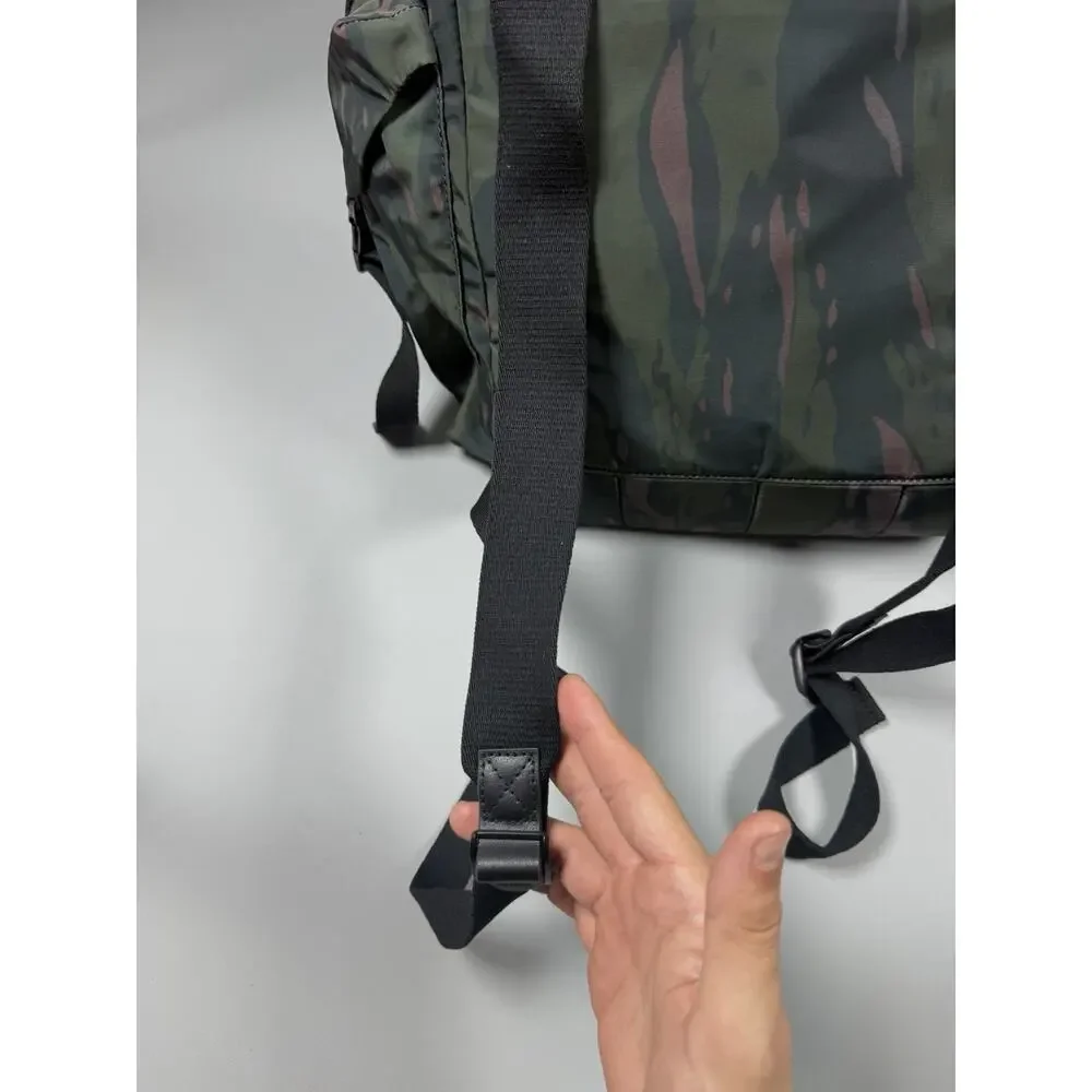 AllSaints Men's MARS REC Backpack Stellar Green One Size Military Buckle Closure